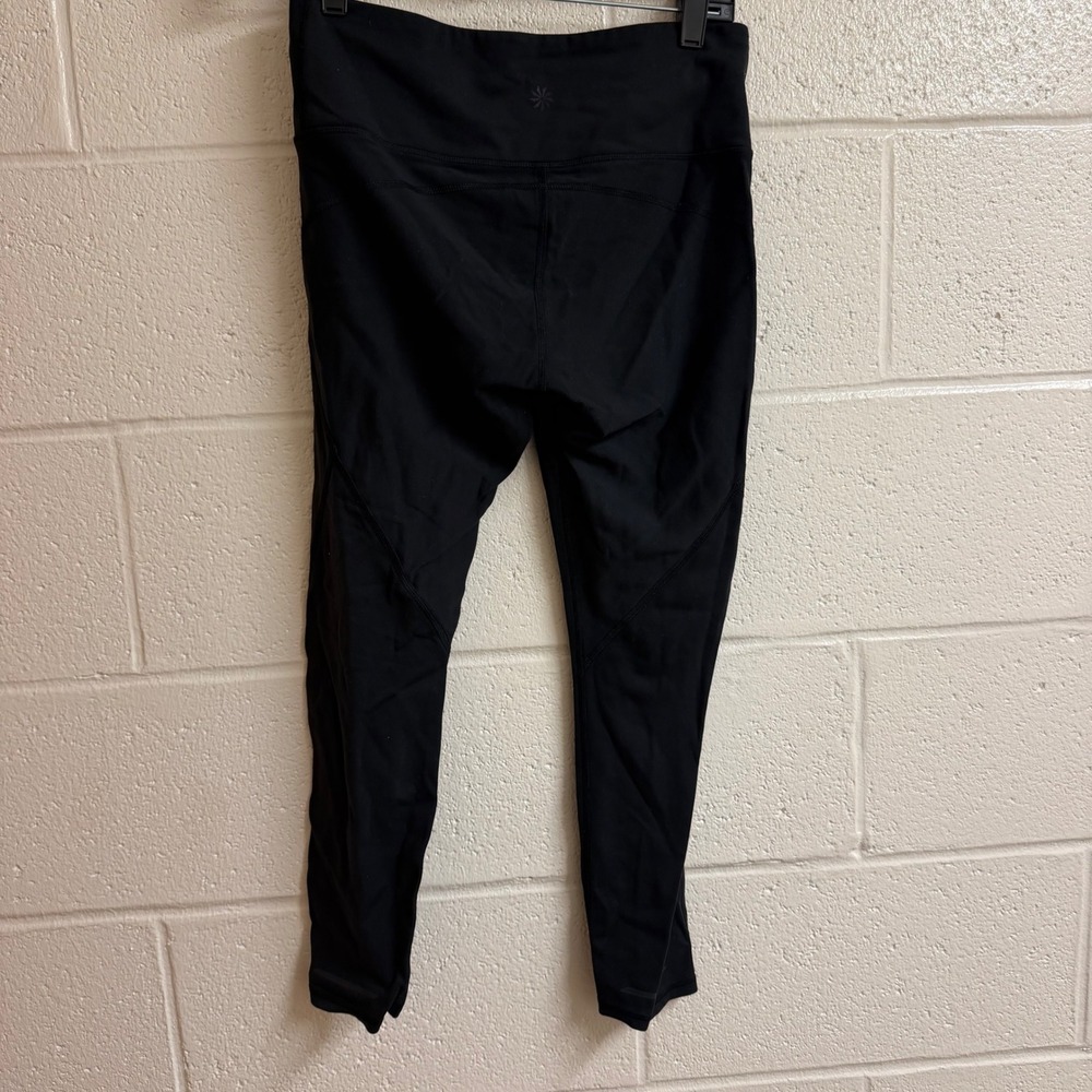 Athleta Women SP Salutation Stash Leggings Small Petite Black High Rise Yoga